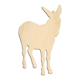 Laser-cut baltic birch silhouette of FARM MULE DONKEY