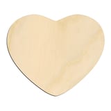 Laser-cut baltic birch silhouette of FAT HEART