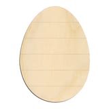 Laser-cut baltic birch silhouette of FAUX SHIPLAP EGG
