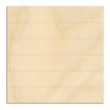 Laser-cut baltic birch silhouette of FAUX SHIPLAP SQUARE