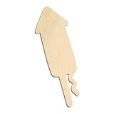 Laser-cut baltic birch silhouette of FIRECRACKER