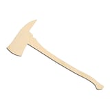 Laser-cut baltic birch silhouette of FIREMAN AXE