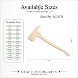 Size reference chart for FIREMAN AXE