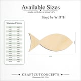 Size reference chart for FISH DIAMOND