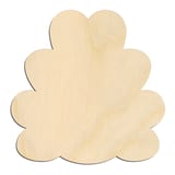Laser-cut baltic birch silhouette of FIVE LOBED TURKEY TAIL