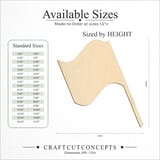 Size reference chart for FLAG RACE