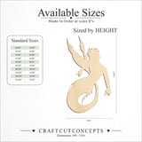 Size reference chart for FLOATING MERMAN