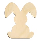 Laser-cut baltic birch silhouette of FLOPPY EAR EASTER BUNNY