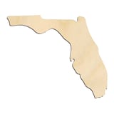 Laser-cut baltic birch silhouette of FLORIDA STATE CRAFT VARIANT