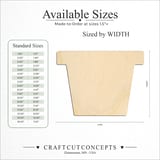 Size reference chart for FLOWER POT