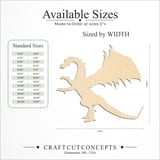 Size reference chart for FLYING DRAGON