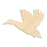 Laser-cut baltic birch silhouette of FLYING DUCK