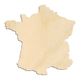 Laser-cut baltic birch silhouette of FRANCE