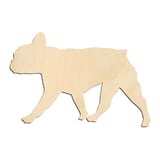 Laser-cut baltic birch silhouette of WALKING FRENCH BULLDOG SILHOUETTE