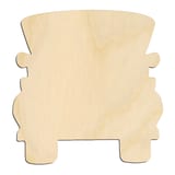 Laser-cut baltic birch silhouette of FRONT FACING TRUCK