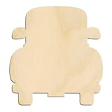 Laser-cut baltic birch silhouette of FRONT VINTAGE TRUCK