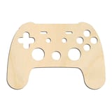 Laser-cut baltic birch silhouette of GAME CONTROLLER WITH DETAIL
