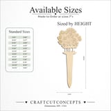 Size reference chart for GARDEN MARKER DILL