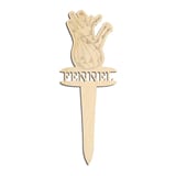 Laser-cut baltic birch silhouette of GARDEN MARKER FENNEL