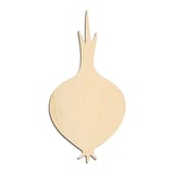 Laser-cut baltic birch silhouette of GARDEN ONION