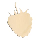 Laser-cut baltic birch silhouette of GARDEN RASPBERRY
