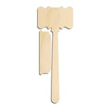 Laser-cut baltic birch silhouette of GAVEL