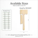 Size reference chart for GAVEL