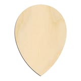 Laser-cut baltic birch silhouette of GEM PEAR
