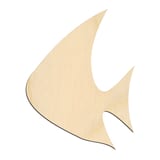 Laser-cut baltic birch silhouette of GENERIC TOPICAL FISH