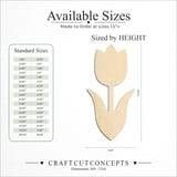 Size reference chart for GEOMETRIC TULIP