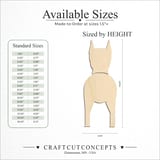 Size reference chart for GERMAN PINSCHER