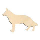 Laser-cut baltic birch silhouette of SIDE SILHOUETTE GERMAN SHEPARD