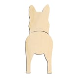 Laser-cut baltic birch silhouette of GERMAN SHEPHERD TWO PIECE BACK VIEW