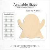 Size reference chart for GHOST ARMS UP