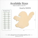 Size reference chart for GHOST CURLED TAIL