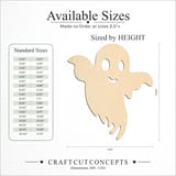 Size reference chart for GHOST FLOATING RAGGED