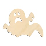 Laser-cut baltic birch silhouette of GHOST FLYING SAD