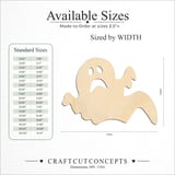 Size reference chart for GHOST FLYING SAD