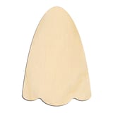 Laser-cut baltic birch silhouette of GHOST TAPERED