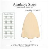 Size reference chart for GHOST TAPERED