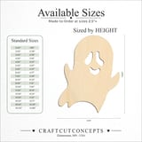 Size reference chart for GHOST WAVING