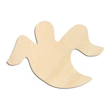 Laser-cut baltic birch silhouette of GHOST WAVY ARMS
