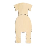 Laser-cut baltic birch silhouette of GIANT SCHNAUZER