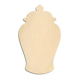 Laser-cut baltic birch silhouette of GINGER JAR