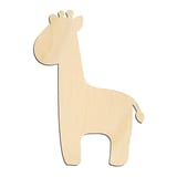 Laser-cut baltic birch silhouette of CUTE GIRAFFE