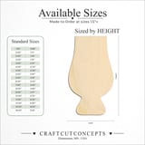Size reference chart for GLENCAIRN WINE