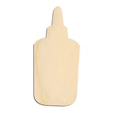 Laser-cut baltic birch silhouette of GLUE BOTTLE