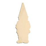 Laser-cut baltic birch silhouette of GNOME STANDING