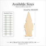 Size reference chart for GNOME STANDING