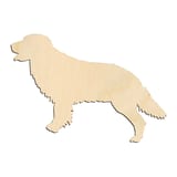 Laser-cut baltic birch silhouette of SIDE SILHOUETTE GOLDEN RETRIEVER